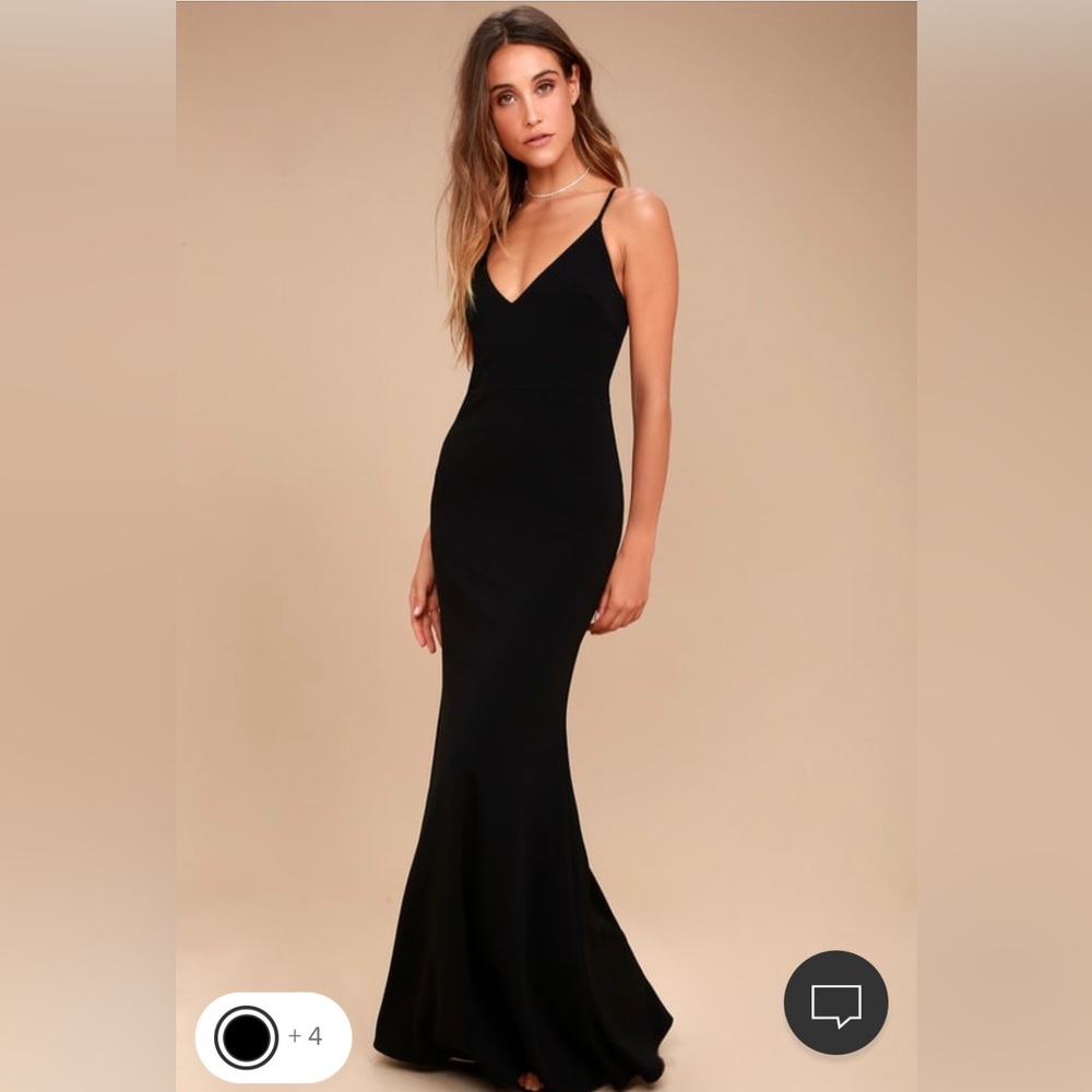 Lulu’s Infinite Glory Black Maxi Dress